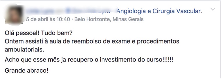 Médico conta que já recuperou o investimento do curso no mesmo mês
